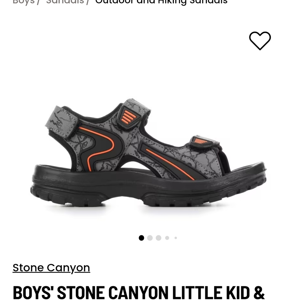 Harveys Kids' Sandals - Gray and Orange